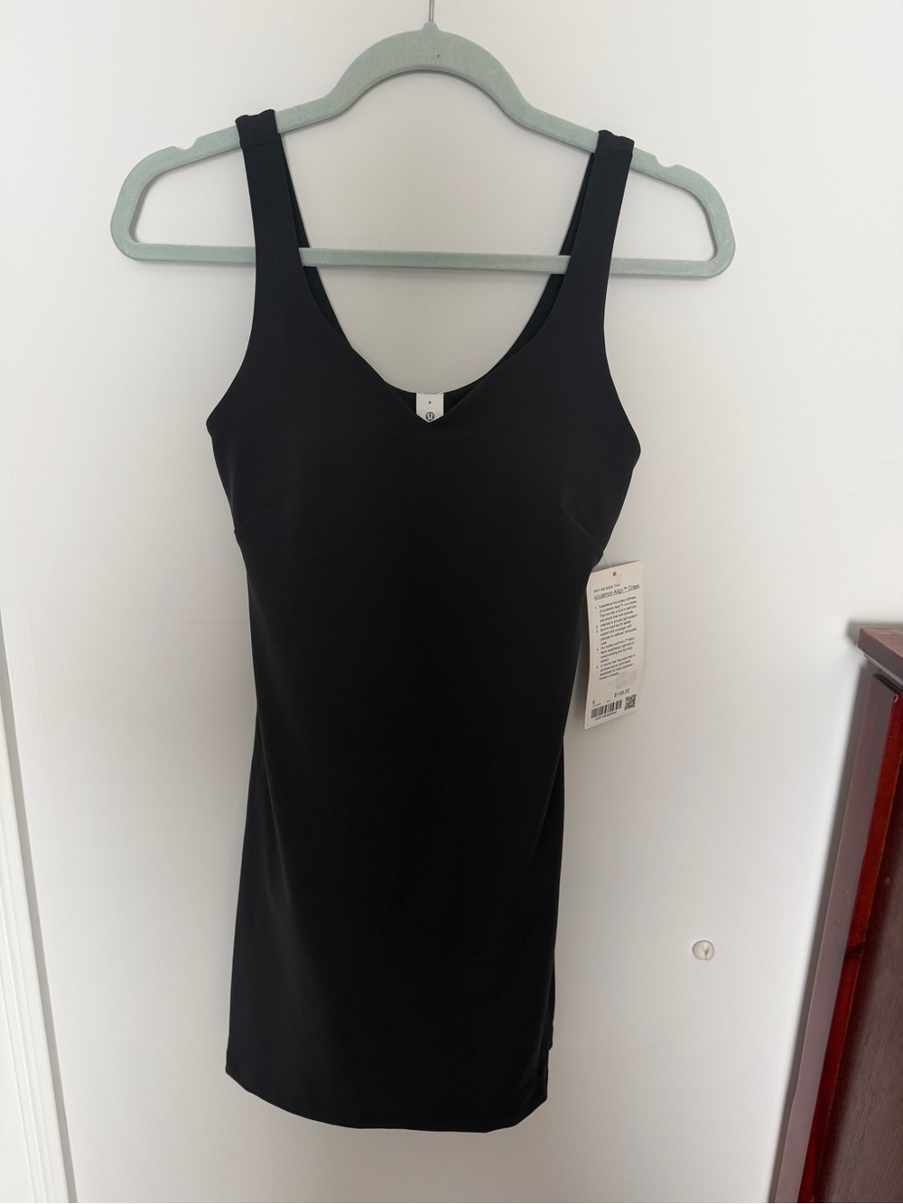 Lululemon Align Dress Black Size 6 NWT Built-In Shorts Shelf Bra